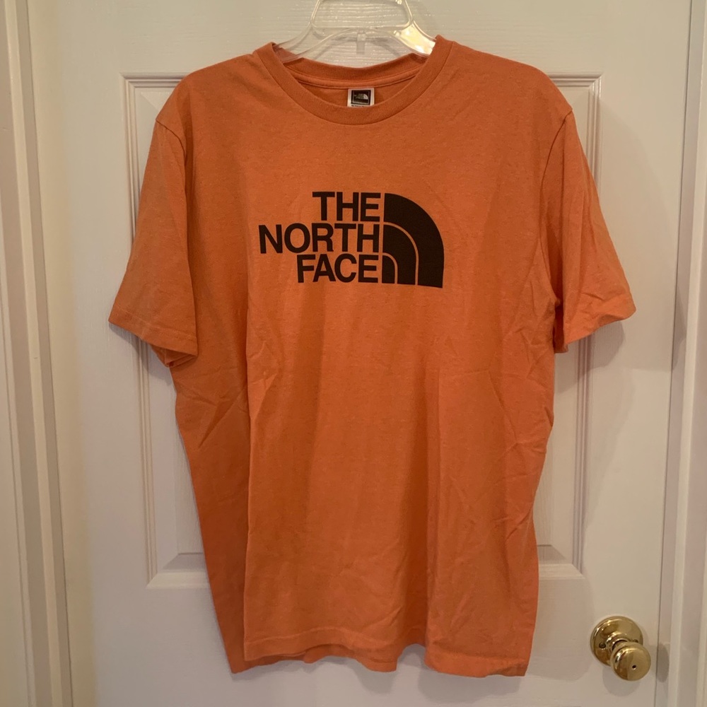 North Face Orange Logo Tee